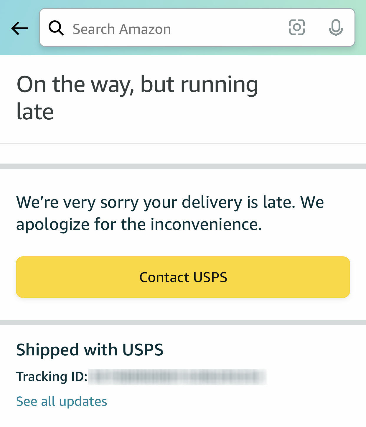 Amazon delivery customer support
