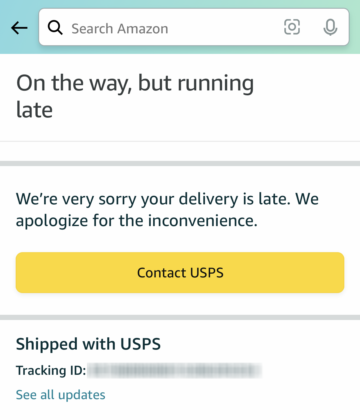 Amazon delivery customer support