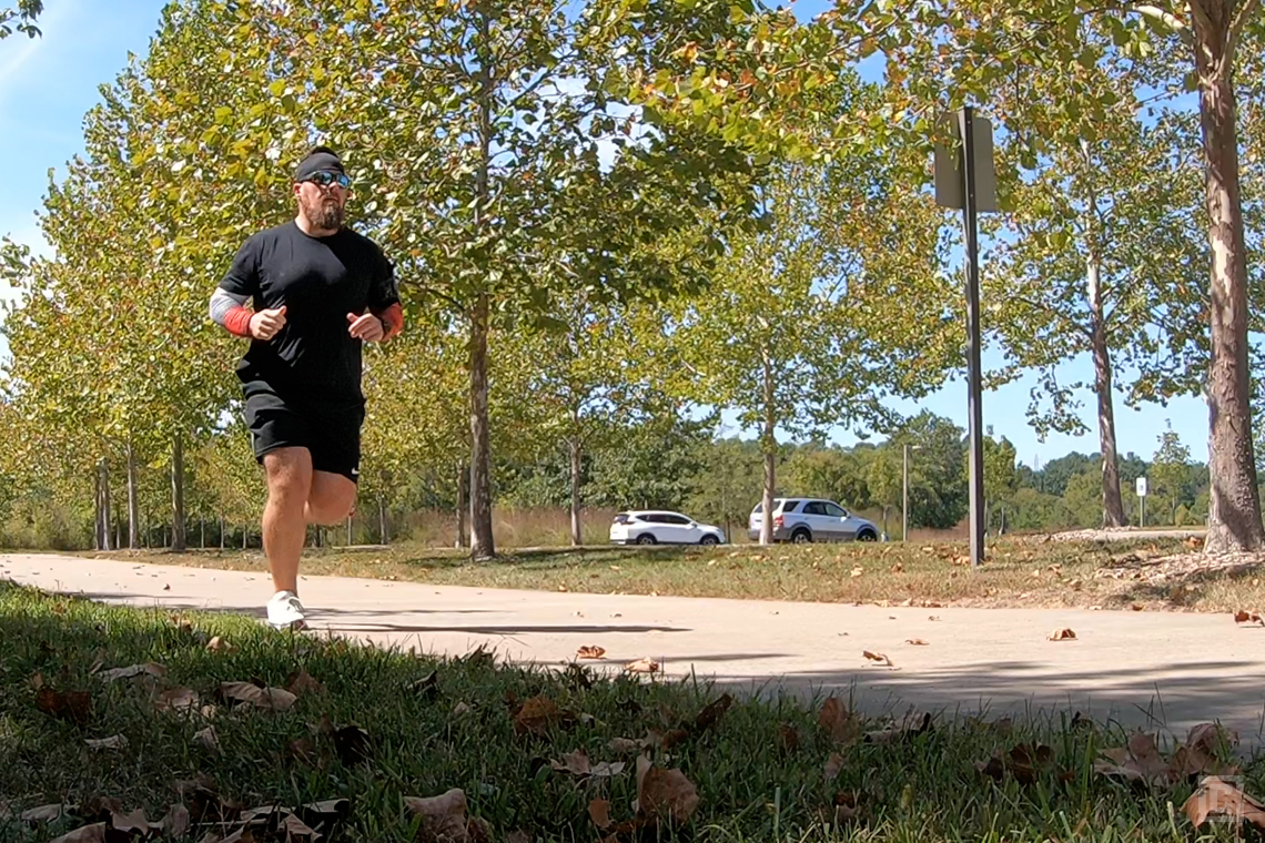 Running vlog screenshot
