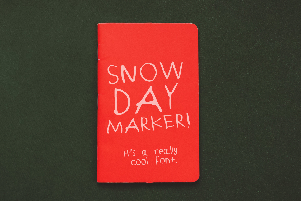 Snow Day Marker – Font